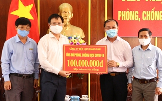 PC Quảng Nam ủng hộ 100 triệu đồng hỗ trợ phòng chống dịch Covid-19