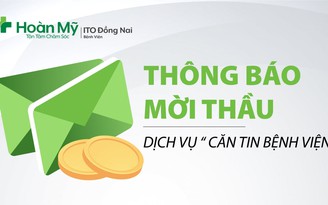 Thông báo mời thầu căn tin bệnh viện