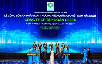 GELEX và các đơn vị thành viên đạt giải thưởng Thương hiệu quốc gia năm 2022