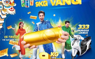 Cơ hội trúng 9kg vàng khi bật nắp Pepsi, 7UP và Mirinda