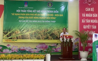 Sử dụng phân bón tiết kiệm - cân đối - hiệu quả trong sản xuất nông nghiệp bền vững