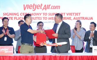 Vietjet công bố đường bay thẳng giữa TP.HCM và Melbourne từ ngày 31.3.2023