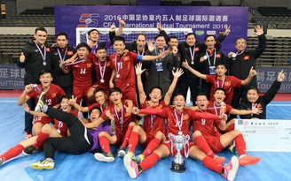 Bị Trung Quốc cầm hòa, tuyển futsal Việt Nam xếp nhì giải tứ hùng