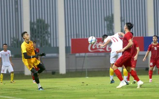 Mai Xuân Quyết tỏa sáng trong trận đấu tập của U.22 Việt Nam