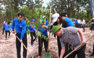 T.Ư Đoàn tổ chức trồng 76.000 cây xanh tại Đắk Lắk