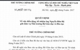Thủ tướng bổ nhiệm 2 thứ trưởng Bộ Giáo dục - Đào tạo