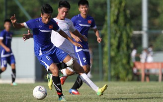 U.19 Việt Nam xuất sắc cầm hòa tân binh của giải hạng Nhất