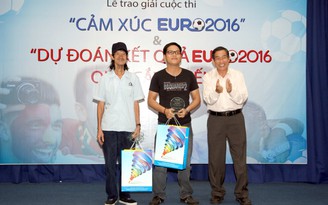 Trao giải cuộc thi Dự đoán kết quả và thi viết Cảm xúc Euro 2016