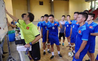 Trước lượt trận thứ 2 World Cup: Tuyển futsal Việt Nam rèn đấu pháp