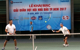 Sôi nổi giải quần vợt Hội nhà báo TP.HCM mở rộng 2017
