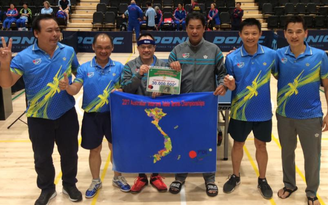 Đội nam Việt Nam vô địch giải bóng bàn lão tướng Úc mở rộng