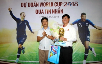Trao giải cuộc thi dự đoán kết quả World Cup 2018 bằng tin nhắn