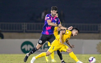 Kết quả SLNA 1-2 Sài Gòn FC, V-League 2022: 3 điểm quý như vàng tại xứ Nghệ