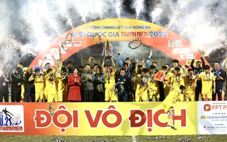 U.21 quốc gia 2022: Thắng Bình Dương, Hà Nội lập kỷ lục về số lần vô địch