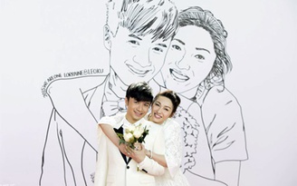 Cổ Cự Cơ hạnh phúc trong đám cưới với bạn gái 20 năm