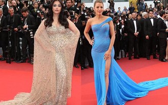 Blake Lively bầu bì vẫn sexy hơn Aishwarya Rai trên thảm đỏ Cannes 2016