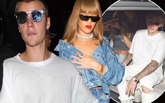 Justin Bieber thoải mái tiệc tùng bên Rihanna sau tin đồn mua bảo hiểm 'của quý'