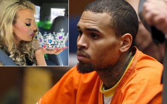 Chris Brown bị bắt vì chĩa súng vào cựu Hoa hậu California