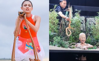Thí sinh ‘Vietnam’s Next Top Model 2016’ điêu đứng vì bò sát