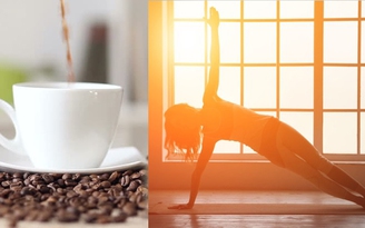 Tập thể dục có thể thay thế cà phê?
