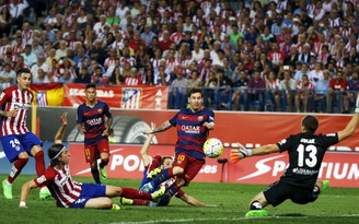 Messi giúp Barcelona hạ Atletico Madrid ngay tại Vicente Calderon