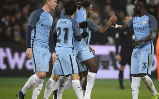 Man City đè bẹp West Ham ở Cúp FA