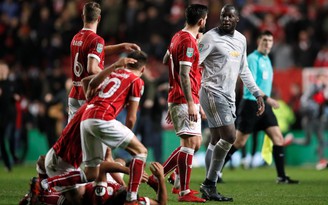 M.U bị Bristol City loại khỏi Cúp Liên đoàn Anh