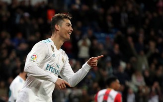 Ronaldo ghi 4 bàn, Real Madrid và Girona tạo mưa bàn thắng