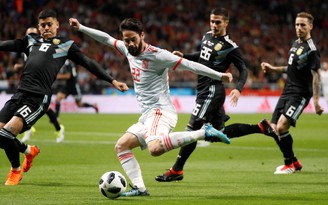 Messi vắng mặt, Argentina bị Tây Ban Nha hạ nhục