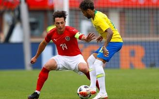 Đại thắng trên sân tuyển Áo, Brazil hiên ngang sang Nga dự World Cup