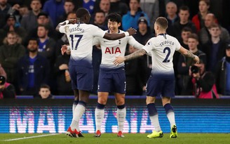 Tottenham trở lại vị trí thứ 2 trên bảng xếp hạng Premier League