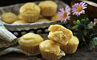 Độc đáo cupcake phô mai cheddar hấp