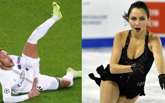 Người đẹp trượt băng chế nhạo màn ăn vạ mới của Neymar
