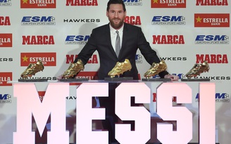 Messi vượt mặt Ronaldo với kỷ lục đoạt giải 'Chiếc giày vàng' châu Âu
