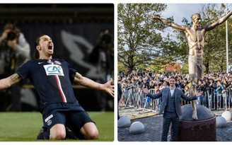 Ibrahimovic khánh thành bức tượng khổng lồ ở quê nhà