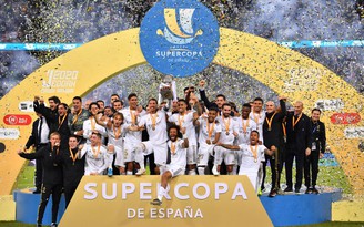 Courtois “bay như sóc”, Real Madrid đăng quang Siêu Cúp Tây Ban Nha