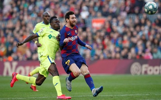 La Liga: Barcelona của Messi thắng chật vật Getafe tại Nou Camp