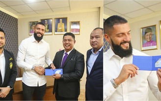 Malaysia nhập tịch thành công tiền vệ có chiều cao 'khủng' cho trận gặp Việt Nam