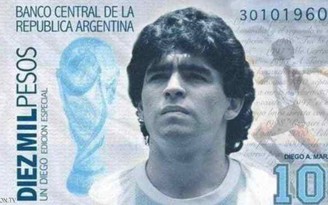 Khởi động chiến dịch đề nghị in hình Maradona lên tiền Argentina
