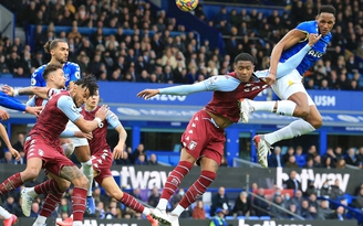 Kết quả Ngoại hạng Anh, Everton 0-1 Aston Villa: Toffees tuột dốc không phanh