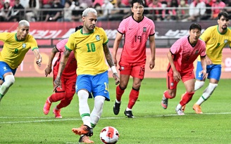 Neymar tiến sát kỷ lục của Pele với cú đúp giúp Brazil đè bẹp Hàn Quốc