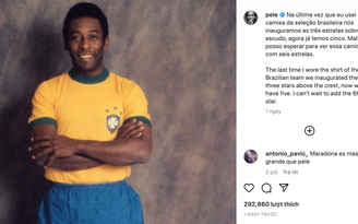 ‘Vua’ bóng đá Pele đặt niềm tin tuyển Brazil sẽ lập kỷ lục vô địch tại Qatar