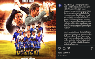 Keisuke Honda chia tay tuyển Campuchia sau nỗ lực bất thành tại AFF Cup 2022