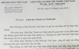 Hội nhà báo đề nghị Thanh tra Chính phủ xem xét Vụ trưởng xúc phạm báo chí