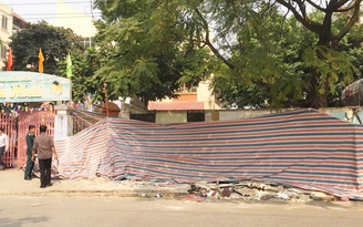 Sập tường trong trường mầm non, 1 người chết, 1 người bị thương