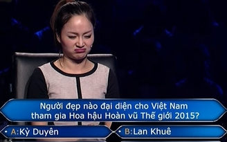 Lan Phương 'thấy có lỗi' khi không biết Phạm Hương thi HHHV ở 'Ai là triệu phú'