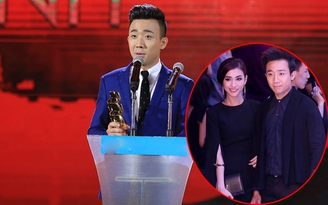 Trấn Thành dỗ dành Hari Won khi bị ghép nhầm hình Mai Hồ tại HTV Awards