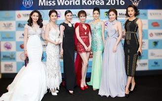 Ngọc Trinh nổi bật giữa dàn thí sinh Hoa hậu Hàn Quốc 2016