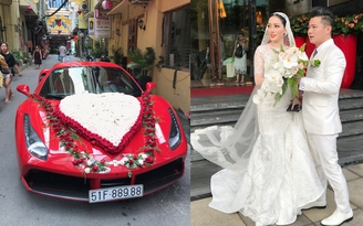 Ca sĩ Lâm Vũ rước dâu bằng siêu xe Ferrari 15 tỉ đồng