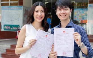 Thúy Vân đăng ký kết hôn với doanh nhân dòng dõi ngoại giao